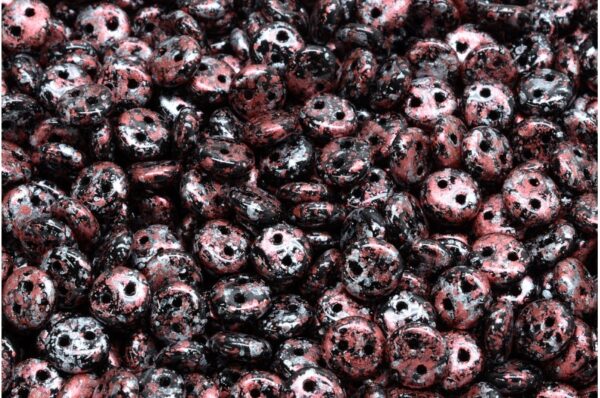 2 Hole Lentil Beads 6x6mm - Image 1