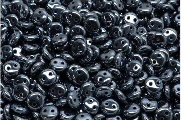 2 Hole Lentil Beads 6x6mm - Image 1