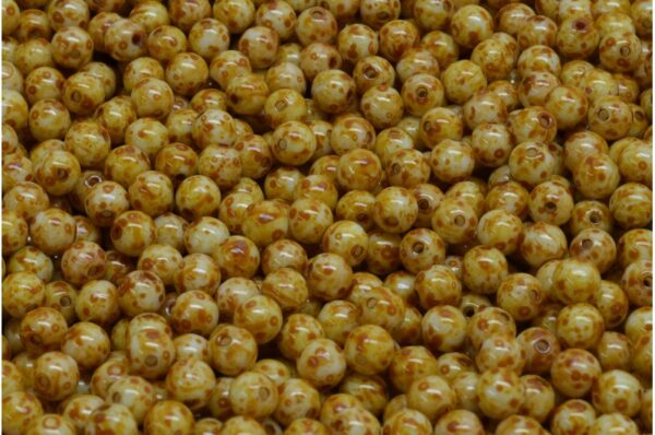 Round Druck Beads 4mm - Image 1