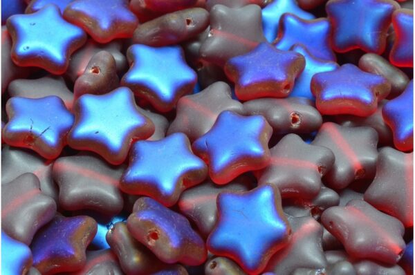 Flat Star Beads 12x12mm - Image 1