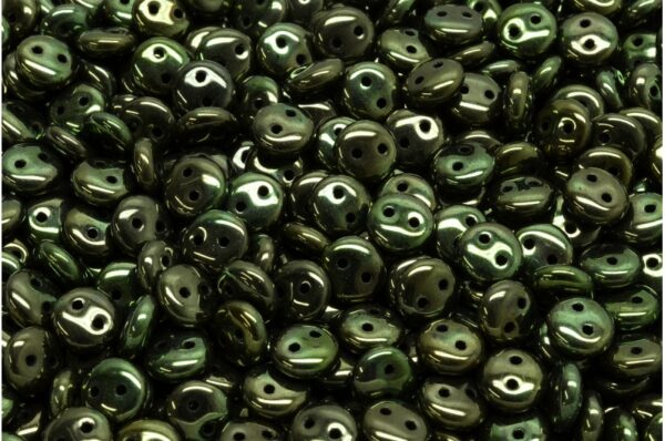 2 Hole Lentil Beads 6x6mm - Image 1