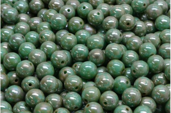 Round Druck Beads 6mm - Image 1