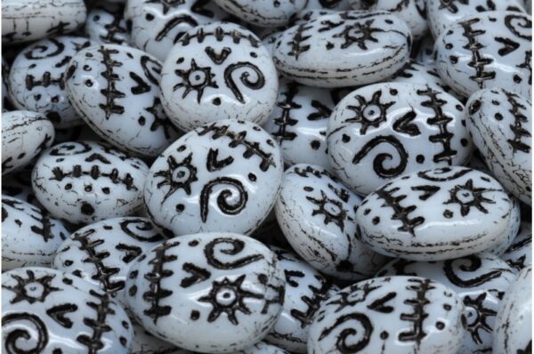 Woodoo Funny Face Beads 16x13mm - Imagen 1