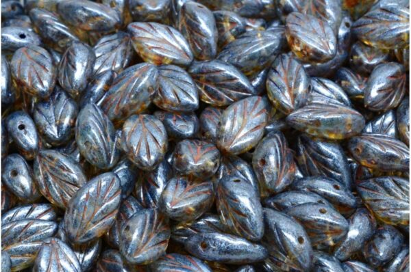 Beech Leaf Beads 7x11mm - Imagen 1