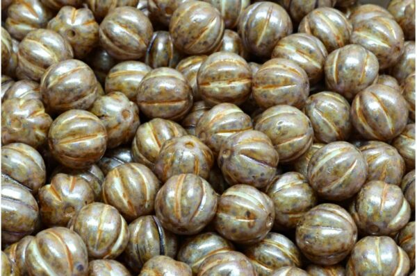 Melon Beads 8x8mm - Image 1