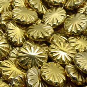 Flat Oval Beads 14x12mm