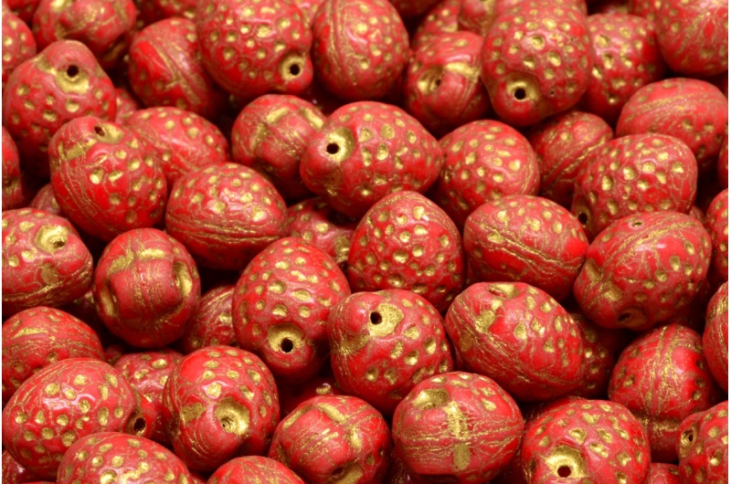 40049_111-69203-11x07-93200-54302-jpg_1 Strawberry  Beads 16x11mm - Image 1