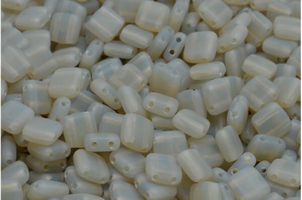 2 Holes Pressed Tile Beads 6x6mm - Image 1