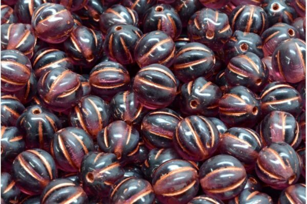 Melon Beads 8x8mm - Image 1