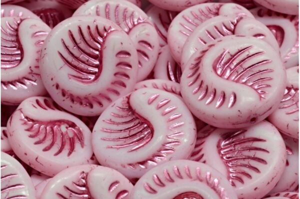 Fossil Coin Beads 19x19mm - Imagen 1