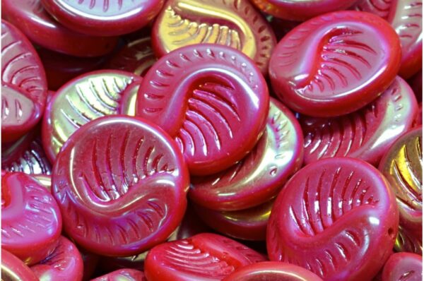 Fossil Coin Beads 19x19mm - Imagen 1