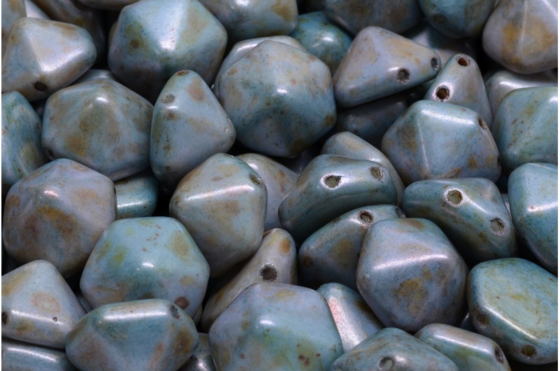 4990_111-95034-12x12-02010-84100-65431-jpg_1 2 Holes Hexagon Pyramid Beads 12x12mm - Image 1