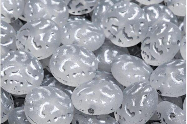 Lentil Beads with Ornaments 14mm - Imagen 1