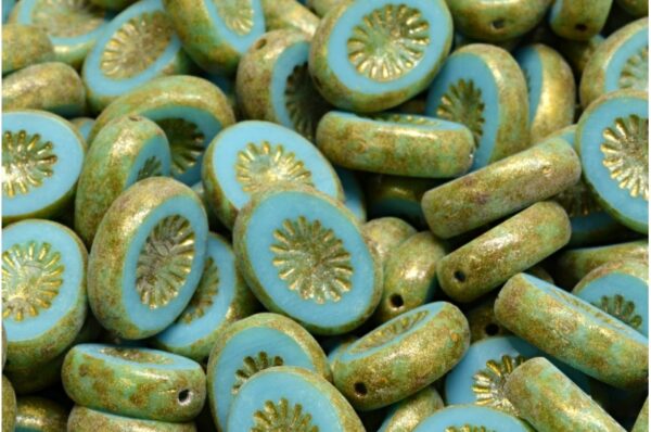 TCB Kiwi Beads 14x10mm - Image 1
