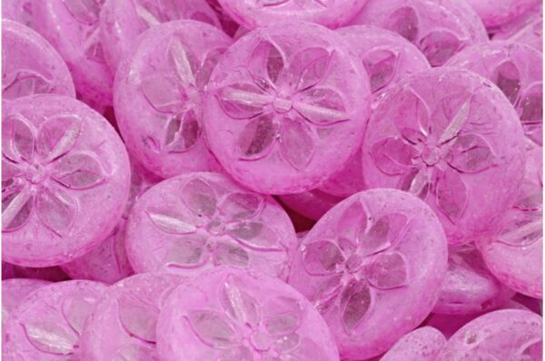Flower Coin Beads 18x18mm - Image 1