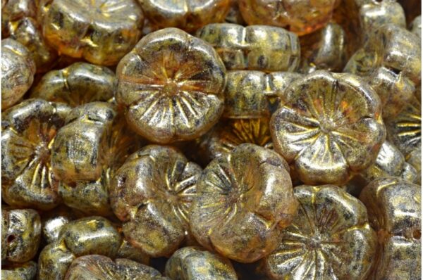 Hawaiian Flower Beads 14x14mm - Image 1