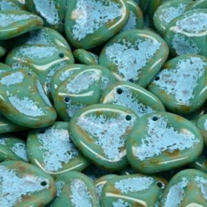 Rose Petal Beads 14x13mm