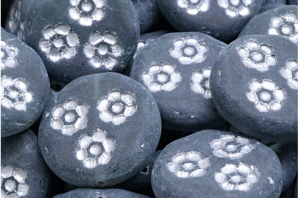 Flower Trio Coin Bead 21mm - Imagen 1
