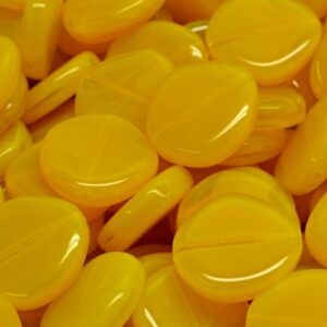 8edged Flat Beads 15x15mm