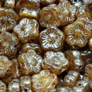Sunset Flower Beads 10x10mm