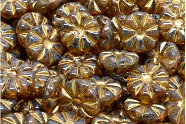 Sun Flower Beads 12x12mm - Imagen 1