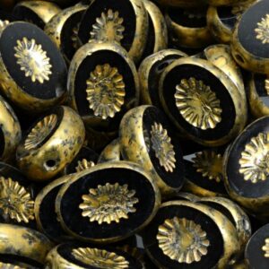 TCB Kiwi Beads 14x10mm