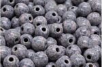 Round Druck Beads with BIG HOLE 2,0mm