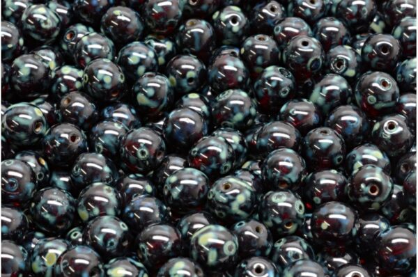 Round Druck Beads 6x6mm - Imagen 1