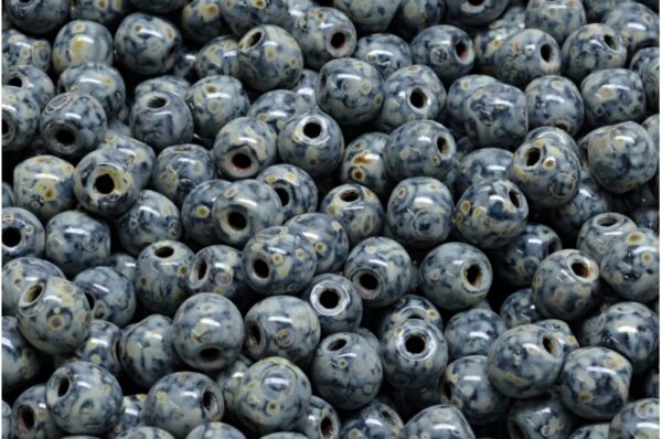 Round Druck Beads - Big Hole 1,5mm - Imagen 1