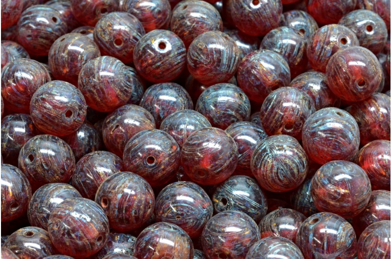 64811_111-19001-08x08-70350-86800-jpg_1 Round Druck Beads 8x8mm - Imagen 1