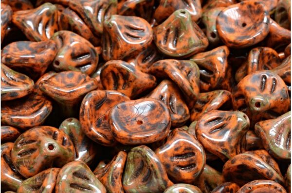 Daylily Flower Beads 10x8mm - Imagen 1