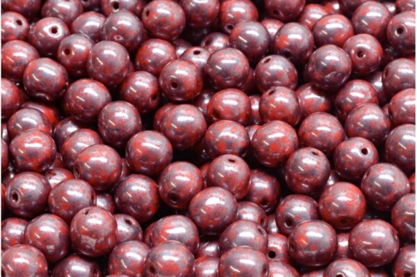 Round Druck Beads 6mm - Imagen 1
