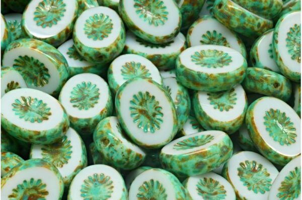 TCB Kiwi Beads 14x10mm - Image 1