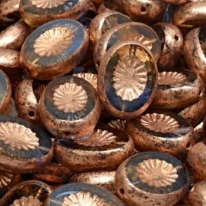 TCB Kiwi Beads 14x10mm
