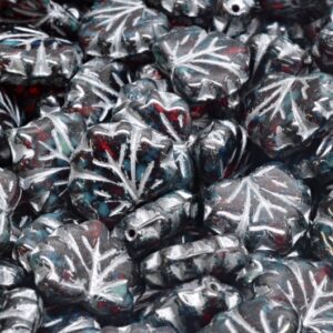 Maple Leaf Beads 13x11mm