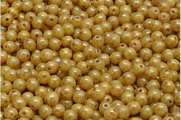 Round Druck Beads 4x4mm - Image 1