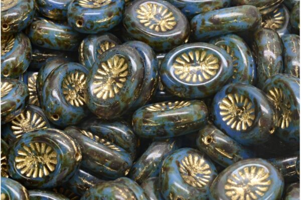 Kiwi Beads 14x10mm - Image 1