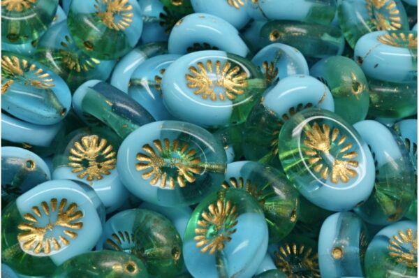 Kiwi Beads 14x10mm - Image 1