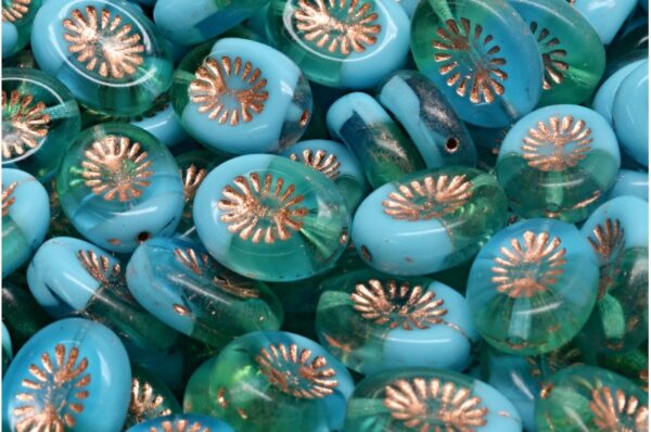 Kiwi Beads 14x10mm - Image 1