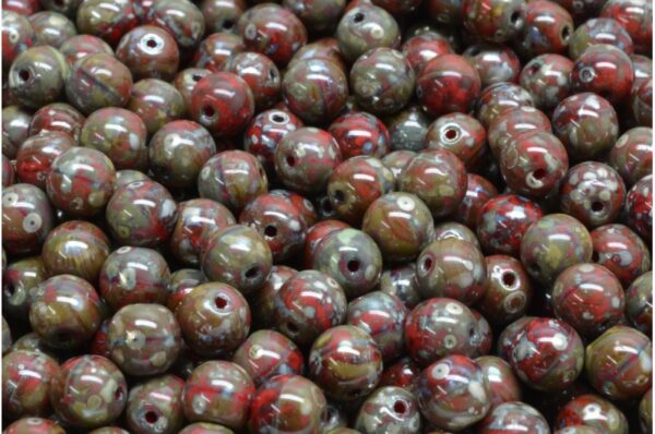 Round Druck Beads 6mm - Imagen 1