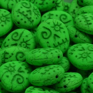 Woodoo Funny Face Beads 16x13mm