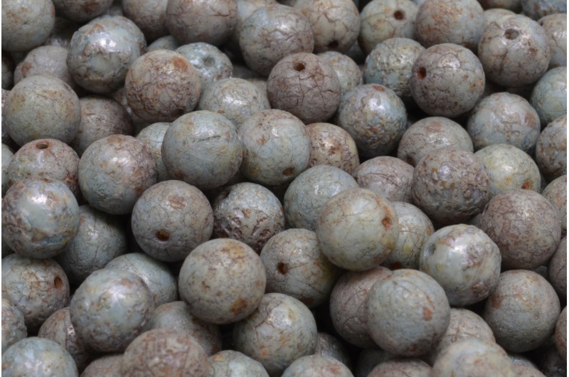 12511_111-19001-08x08-02010-etch-65431-jpg_1 Round Druck Beads 8mm - Image 1