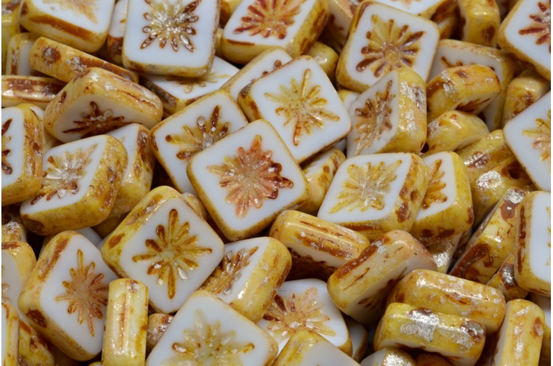 20853_991-99116-10x10-03000-15681-jpg_1 TCB Squared Kiwi Beads 10x10mm - Image 1