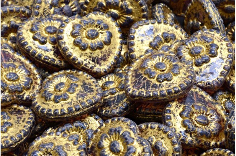 38411_111-95019-17x17-20060-54302-jpg_1 Heart Beads With Rose 17x17mm - Image 1