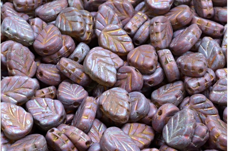 40032_111-30442-10x08-50230-84100-15781-jpg_1 Mint Leaf Beads 10x8mm - Image 1