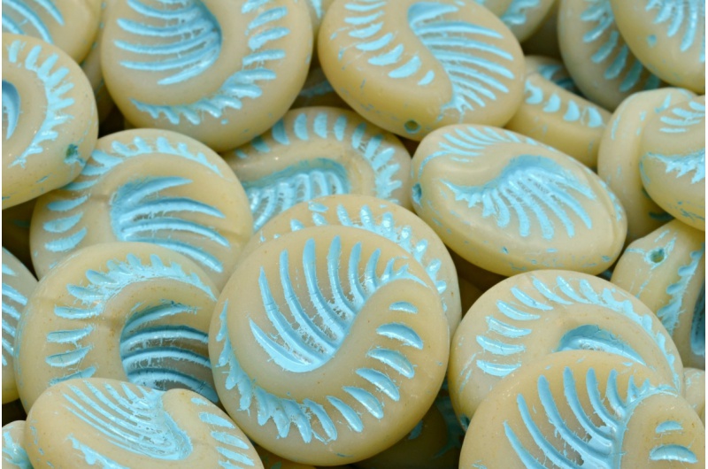 40283_111-95005-19x19-11111-54308-84100-jpg_1 Fossil Coin Beads 19x19mm - Image 1