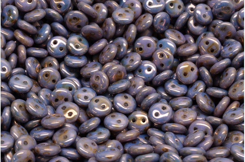 9707_111-69007-06x06-02010-65426-jpg_1 2 Hole Lentil Beads 6x6mm - Image 1