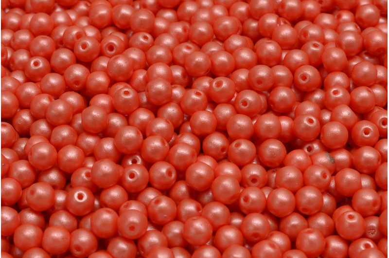 Round Druck Beads 4mm