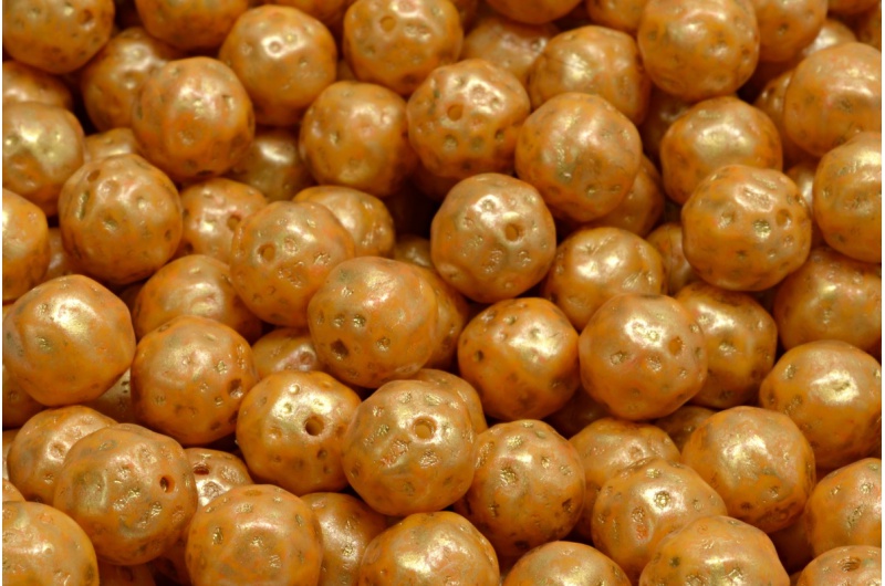 Fancy Round Druck Beads 8x8mm