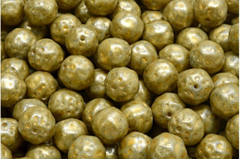 Fancy Round Druck Beads 8x8mm